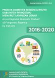 Produk Domestik Regional Bruto Kabupaten Pringsewu Menurut Lapangan Usaha 2016 - 2020