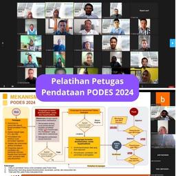 Pelatihan Petugas Pendataan Potensi Desa (PODES) Secara Daring 