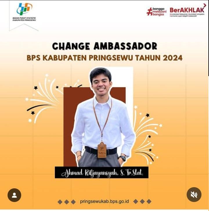 BPS-Statistics Pringsewu Regency held election fo Change Ambassador 2024